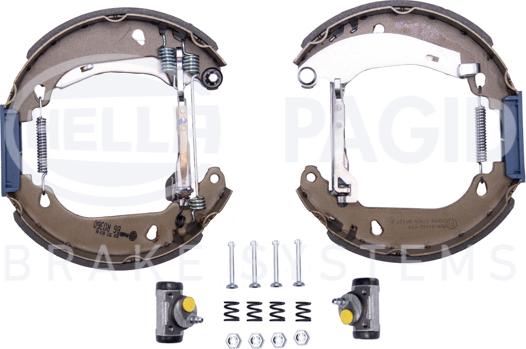 HELLA 8DB 355 003-861 - Kit ganasce freno autozon.pro