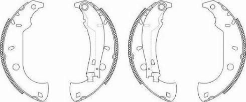 HELLA 8DB 355 003-361 - Kit ganasce freno autozon.pro