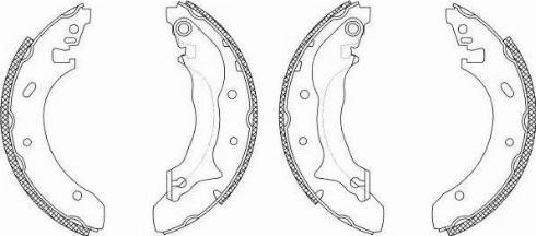 HELLA 8DB 355 003-241 - Kit ganasce freno autozon.pro