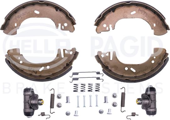 HELLA 8DB 355 003-201 - Kit ganasce freno autozon.pro