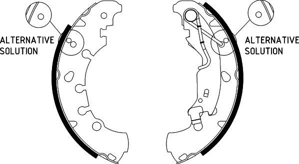 HELLA 8DB 355 002-961 - Kit ganasce freno autozon.pro