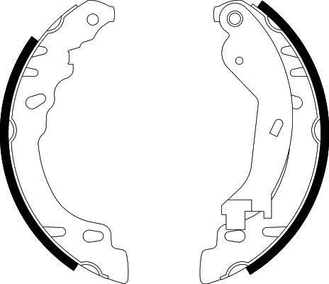 HELLA 8DB 355 002-901 - Kit ganasce freno autozon.pro