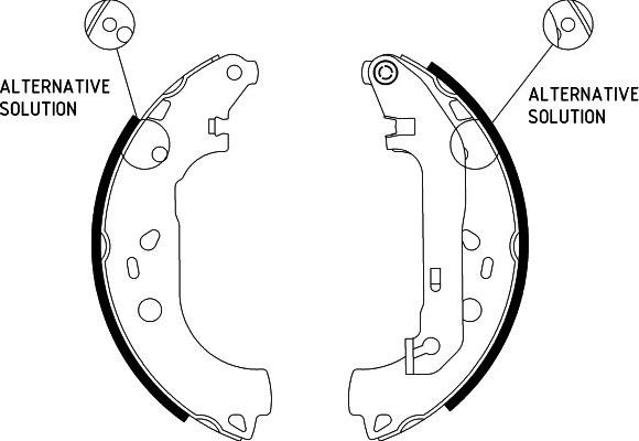 HELLA 8DB 355 002-921 - Kit ganasce freno autozon.pro