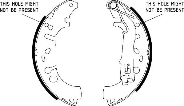 HELLA 8DB 355 002-971 - Kit ganasce freno autozon.pro