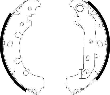 HELLA 8DB 355 002-411 - Kit ganasce freno autozon.pro