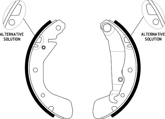 HELLA 8DB 355 002-471 - Kit ganasce freno autozon.pro