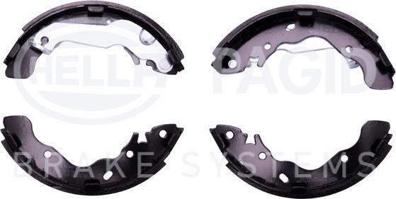 HELLA 8DB 355 002-531 - Kit ganasce freno autozon.pro