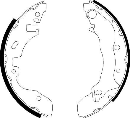 HELLA 8DB 355 002-091 - Kit ganasce freno autozon.pro