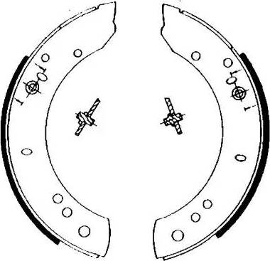 HELLA 8DB 355 002-081 - Kit ganasce freno autozon.pro