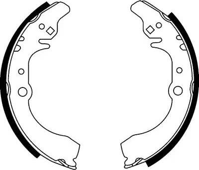 HELLA 8DB 355 002-121 - Kit ganasce freno autozon.pro