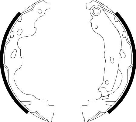 HELLA 8DB 355 002-891 - Kit ganasce freno autozon.pro