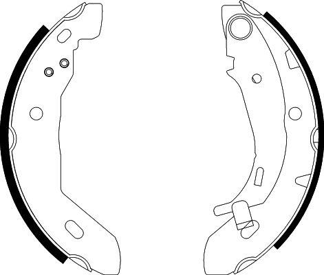 HELLA 8DB 355 002-251 - Kit ganasce freno autozon.pro