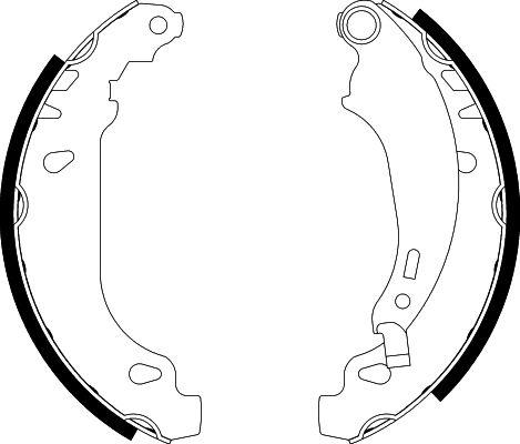 HELLA 8DB 355 002-261 - Kit ganasce freno autozon.pro