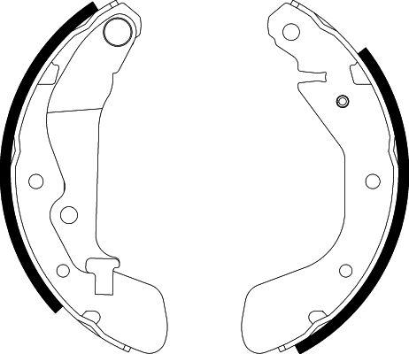 HELLA 8DB 355 002-791 - Kit ganasce freno autozon.pro