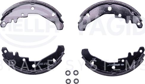 HELLA 8DB 355 002-741 - Kit ganasce freno autozon.pro