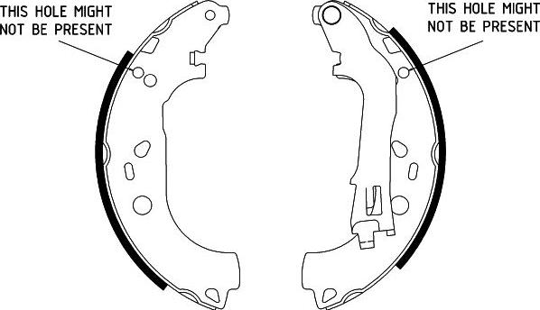 HELLA 8DB 355 002-781 - Kit ganasce freno autozon.pro