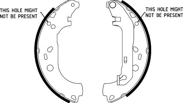 HELLA 8DB 355 002-731 - Kit ganasce freno autozon.pro