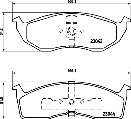 HELLA 8DB 355 007-941 - Kit pastiglie freno, Freno a disco autozon.pro