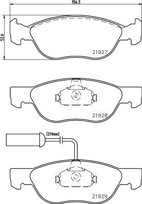 HELLA 8DB 355 007-901 - Kit pastiglie freno, Freno a disco autozon.pro