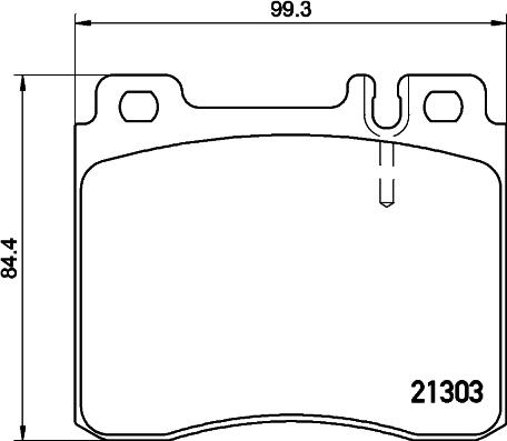 HELLA 8DB 355 007-551 - Kit pastiglie freno, Freno a disco autozon.pro