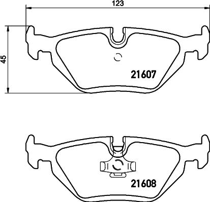 HELLA 8DB 355 007-511 - Kit pastiglie freno, Freno a disco autozon.pro