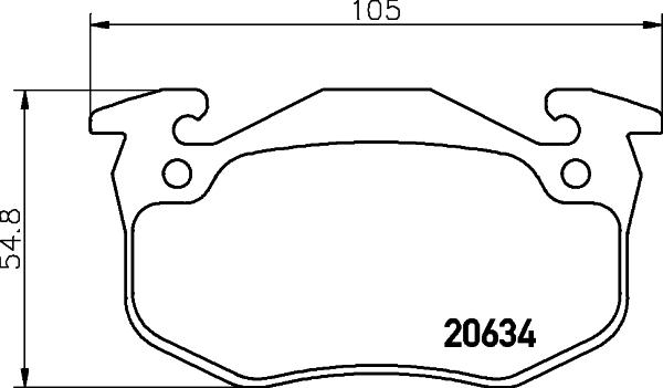 HELLA 8DB 355 007-661 - Kit pastiglie freno, Freno a disco autozon.pro