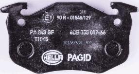 HELLA 8DB 355 007-661 - Kit pastiglie freno, Freno a disco autozon.pro