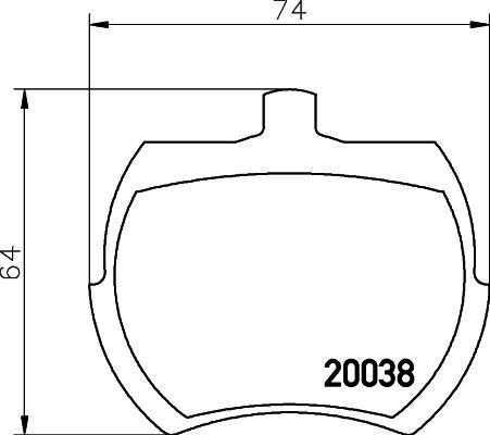 HELLA 8DB 355 007-081 - Kit pastiglie freno, Freno a disco autozon.pro