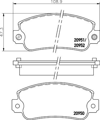 HELLA 8DB 355 007-121 - Kit pastiglie freno, Freno a disco autozon.pro