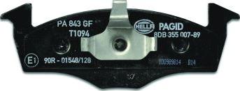 HELLA 8DB 355 007-891 - Kit pastiglie freno, Freno a disco autozon.pro