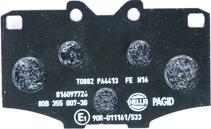 HELLA 8DB 355 007-301 - Kit pastiglie freno, Freno a disco autozon.pro