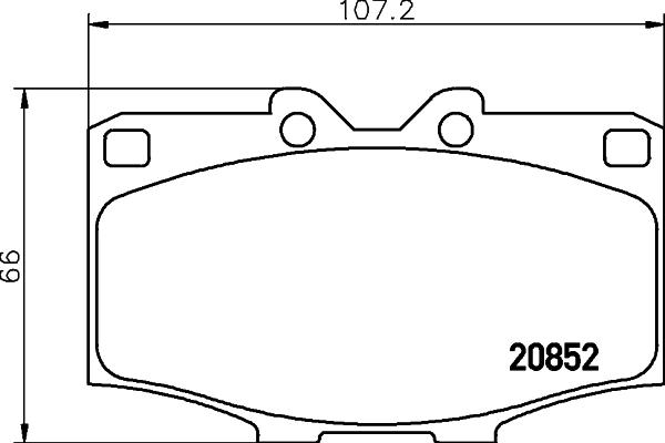 HELLA 8DB 355 007-301 - Kit pastiglie freno, Freno a disco autozon.pro