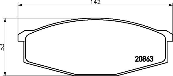 HELLA 8DB 355 007-291 - Kit pastiglie freno, Freno a disco autozon.pro