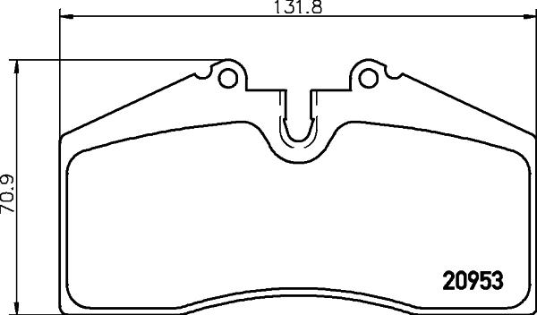 HELLA 8DB 355 007-701 - Kit pastiglie freno, Freno a disco autozon.pro