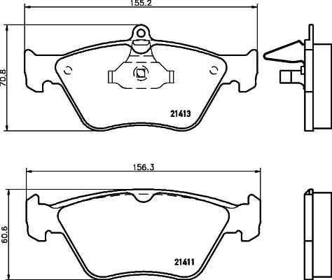 HELLA 8DB 355 007-731 - Kit pastiglie freno, Freno a disco autozon.pro