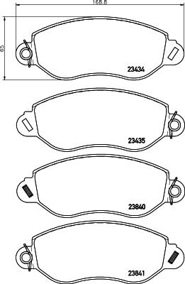 HELLA 8DB 355 019-451 - Kit pastiglie freno, Freno a disco autozon.pro