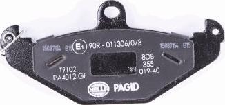 HELLA 8DB 355 019-401 - Kit pastiglie freno, Freno a disco autozon.pro