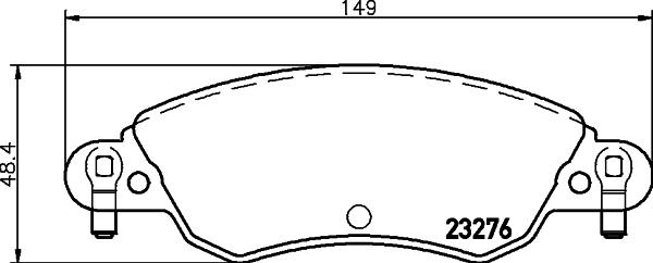 HELLA 8DB 355 019-431 - Kit pastiglie freno, Freno a disco autozon.pro