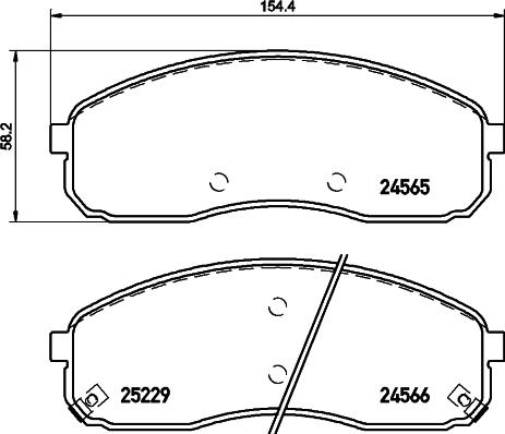 HELLA 8DB 355 019-581 - Kit pastiglie freno, Freno a disco autozon.pro