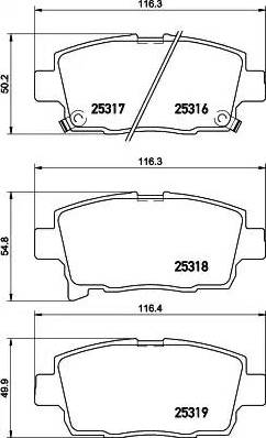 HELLA 8DB 355 019-691 - Kit pastiglie freno, Freno a disco autozon.pro