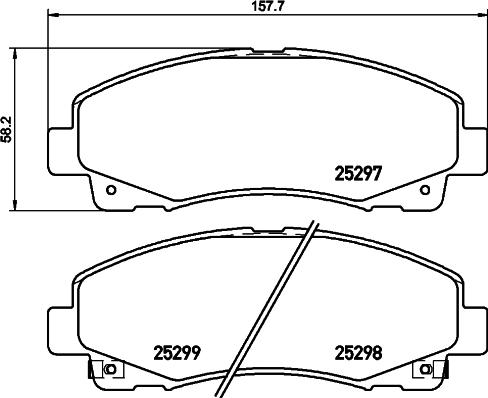 HELLA 8DB 355 019-601 - Kit pastiglie freno, Freno a disco autozon.pro