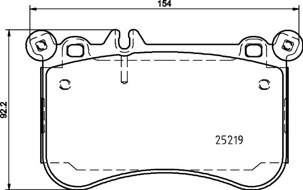 HELLA 8DB 355 019-611 - Kit pastiglie freno, Freno a disco autozon.pro