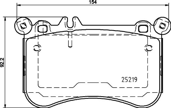 HELLA 8DB 355 019-671 - Kit pastiglie freno, Freno a disco autozon.pro