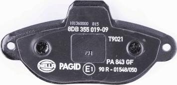 HELLA 8DB 355 019-091 - Kit pastiglie freno, Freno a disco autozon.pro