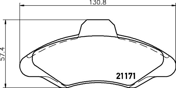 HELLA 8DB 355 019-041 - Kit pastiglie freno, Freno a disco autozon.pro