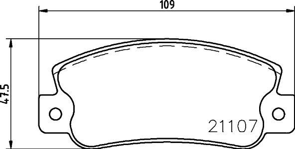 HELLA 8DB 355 019-061 - Kit pastiglie freno, Freno a disco autozon.pro