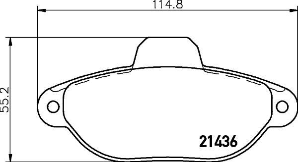 HELLA 8DB 355 019-151 - Kit pastiglie freno, Freno a disco autozon.pro