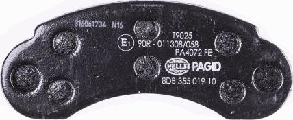 HELLA 8DB 355 019-101 - Kit pastiglie freno, Freno a disco autozon.pro