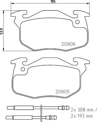 HELLA 8DB 355 019-131 - Kit pastiglie freno, Freno a disco autozon.pro