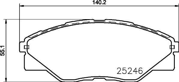 HELLA 8DB 355 019-811 - Kit pastiglie freno, Freno a disco autozon.pro